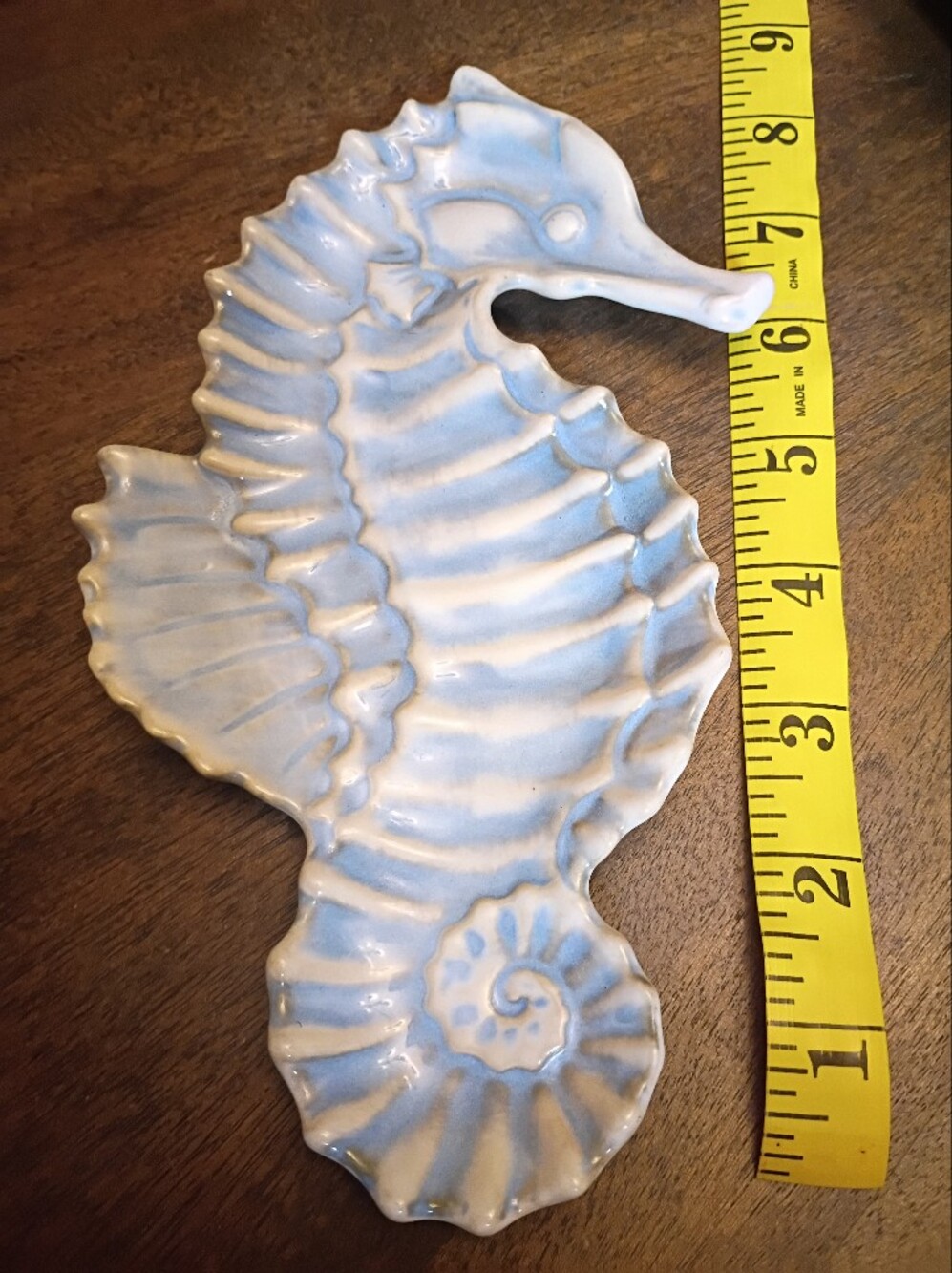 Cracker Barrel Susan Winget Stoneware Seahorse Trinket Dish Coastal Beach Decor - Picture 9 of 9